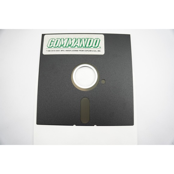 VGC Rare Commando Commodore 64 Floppy‎ Disk Data East 1985 In Box + Manual